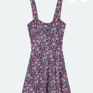 Nine Britton Navy Floral Buttoned Top